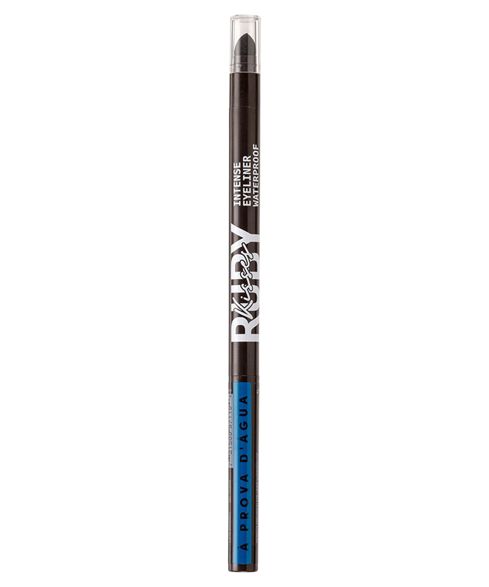 lápis retrátil para olhos à prova d água dark brown ruby kisses