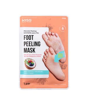 máscara esfoliante para pés foot peeling mask rk by kiss