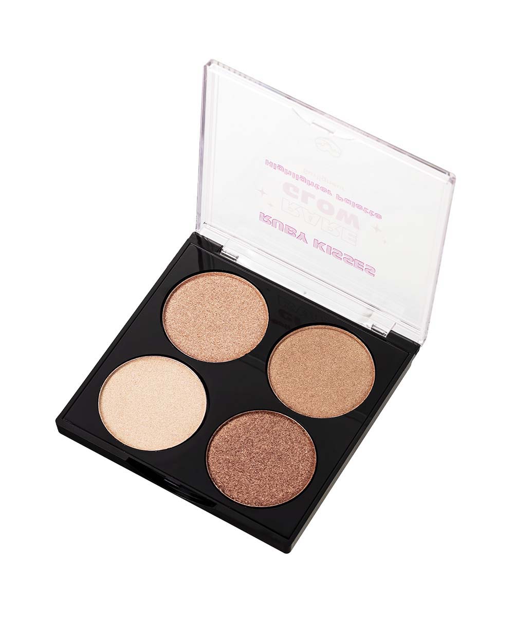 paleta de iluminador rare glow ruby kisses