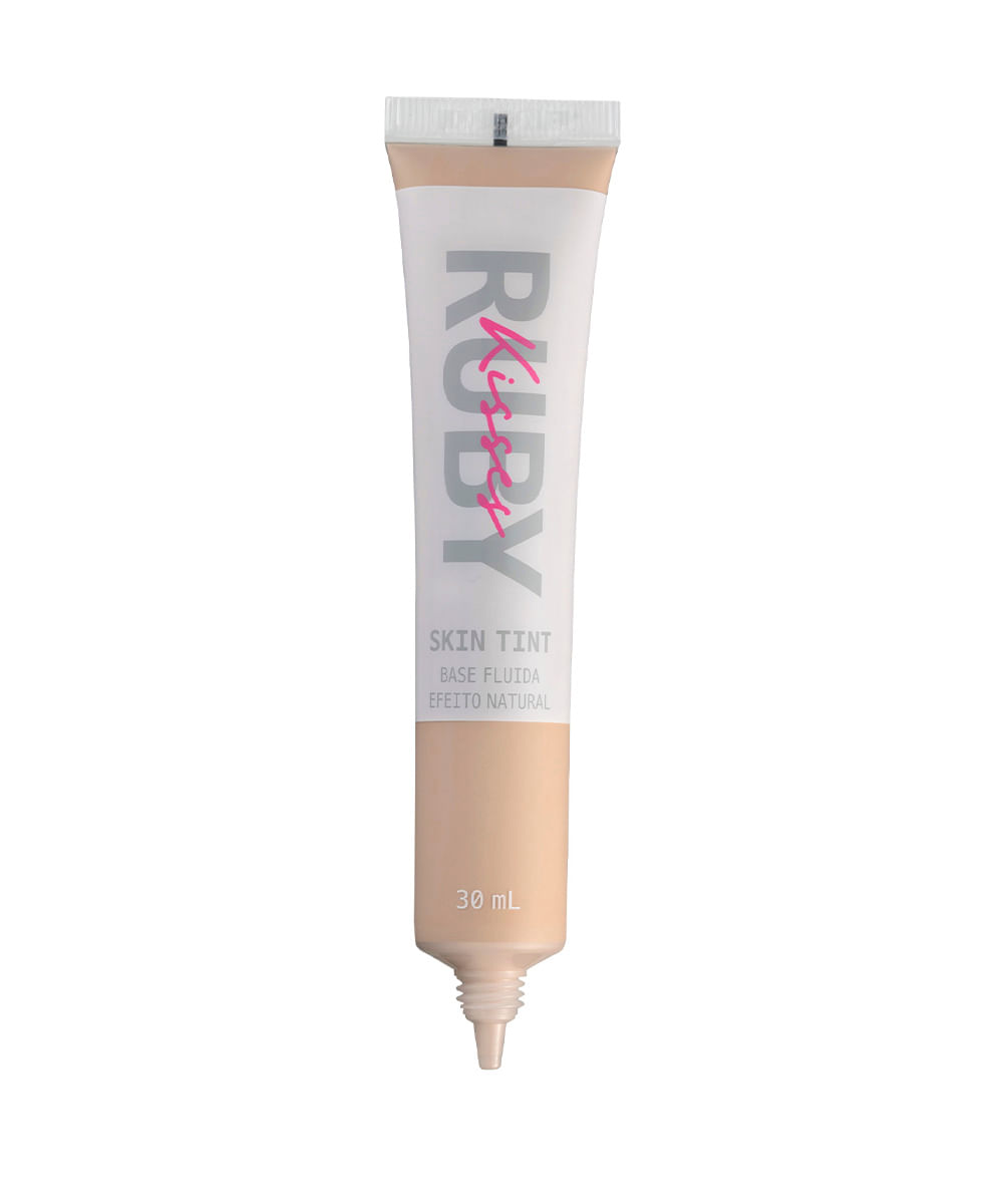 base fluida efeito natural skin tint cor 131 ruby kisses