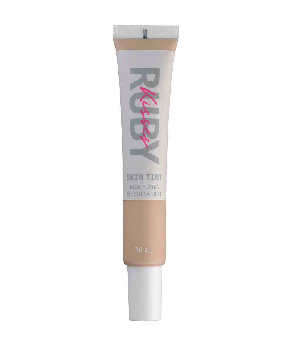 base fluida efeito natural skin tint cor 131 ruby kisses