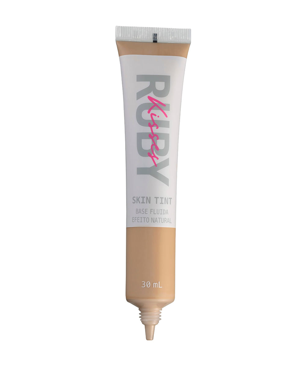 base fluida efeito natural skin tint cor 220 ruby kisses