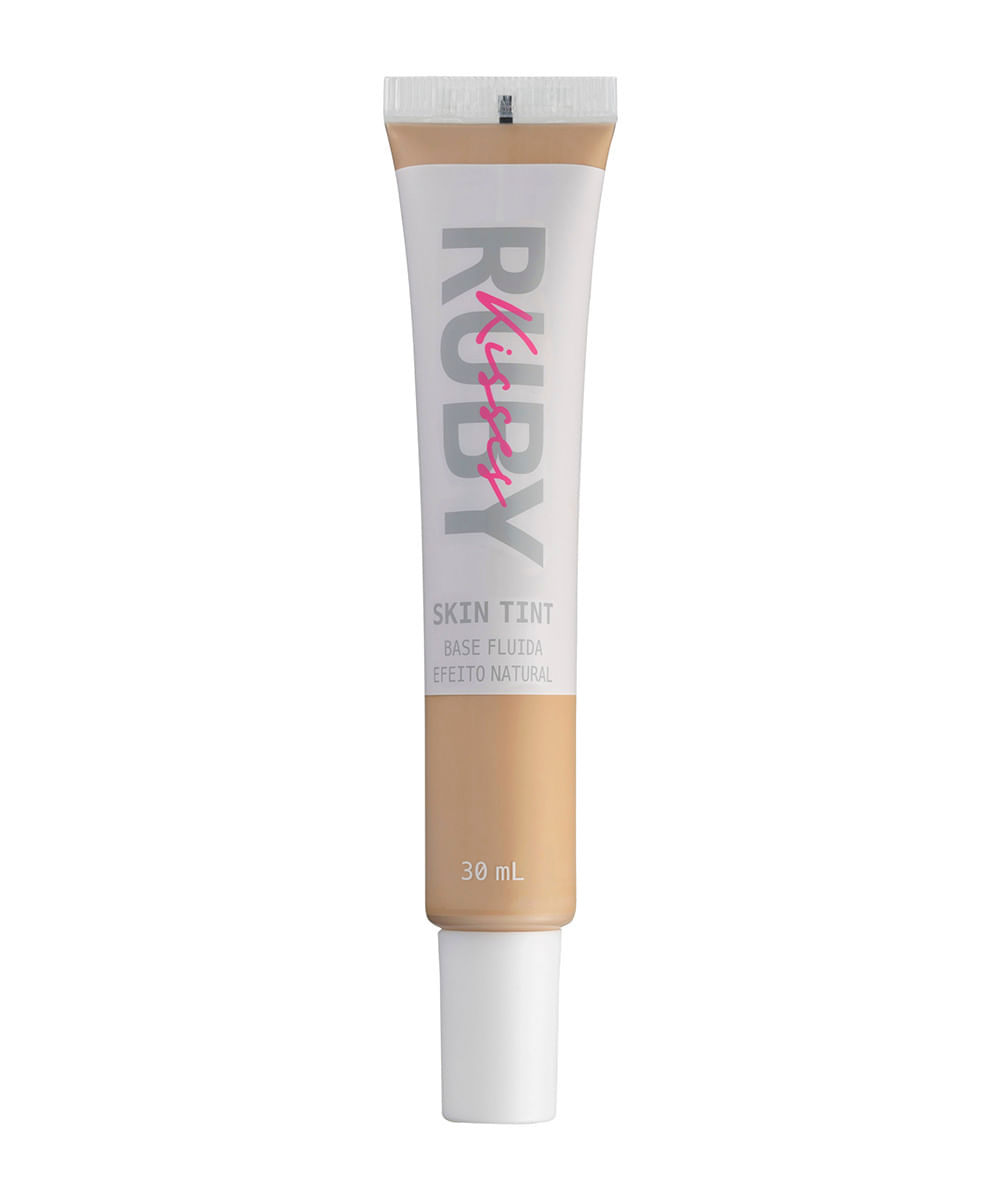 base fluida efeito natural skin tint cor 220 ruby kisses