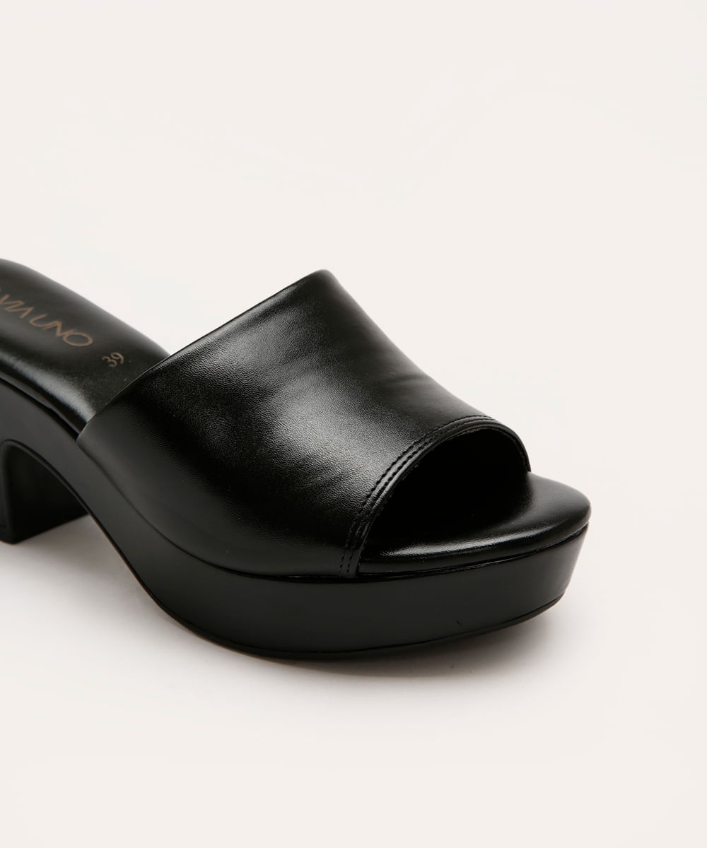 tamanco meia pata via uno preto