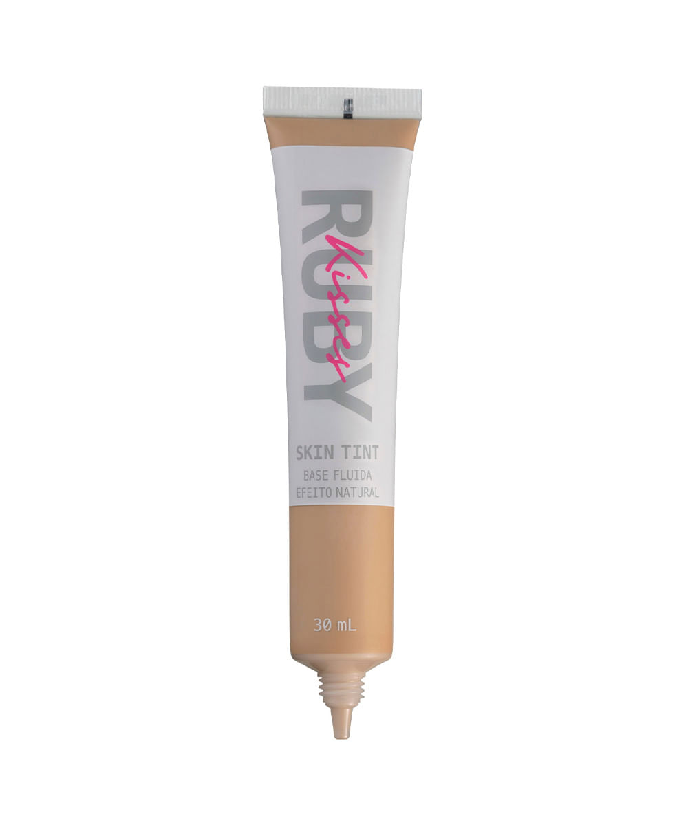 base fluida efeito natural skin tint cor 240 ruby kisses