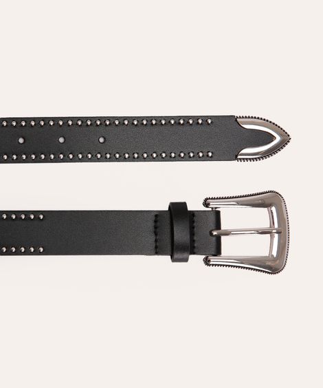 cinto western com tachas preto