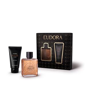 estojo eudora pulse action deo colônia 100ml balm pós barba 75g