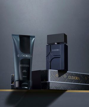 estojo eudora h deo colônia 100ml eudora h loção hitratante corporal 200ml