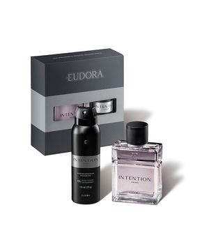 estojo eudora intention for man deo colônia 100ml intention for man desodorante antitranspirante aerossol 125ml