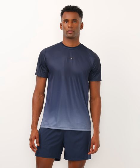 camiseta training esportiva azul marinho