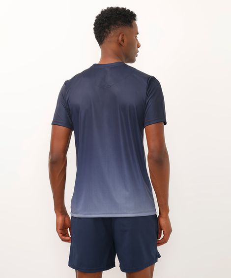 camiseta training esportiva azul marinho
