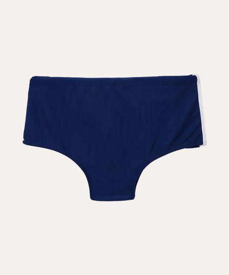 sunga boxer com listra proteção uv azul marinho
