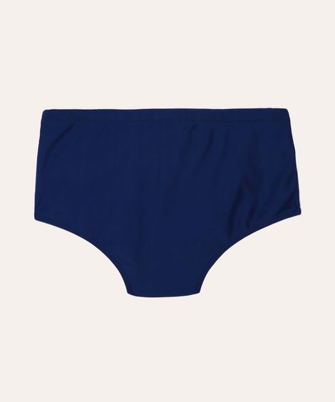 sunga boxer com listra proteção uv azul marinho
