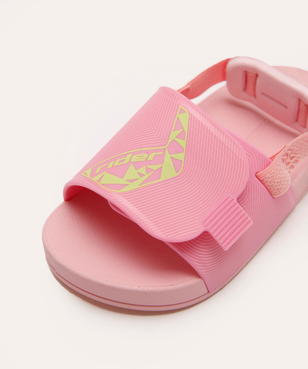 chinelo slide infantil rider rosa