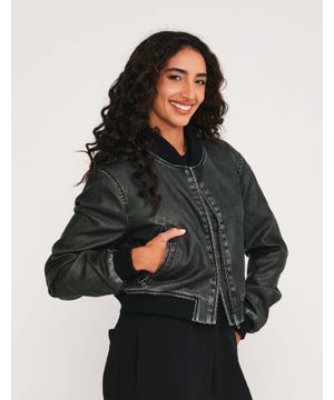 Bomber Pu - Preto