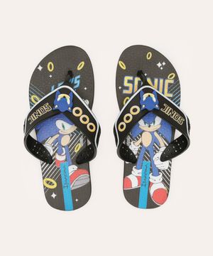 chinelo infantil sonic ipanema preto