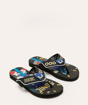 chinelo infantil sonic ipanema preto