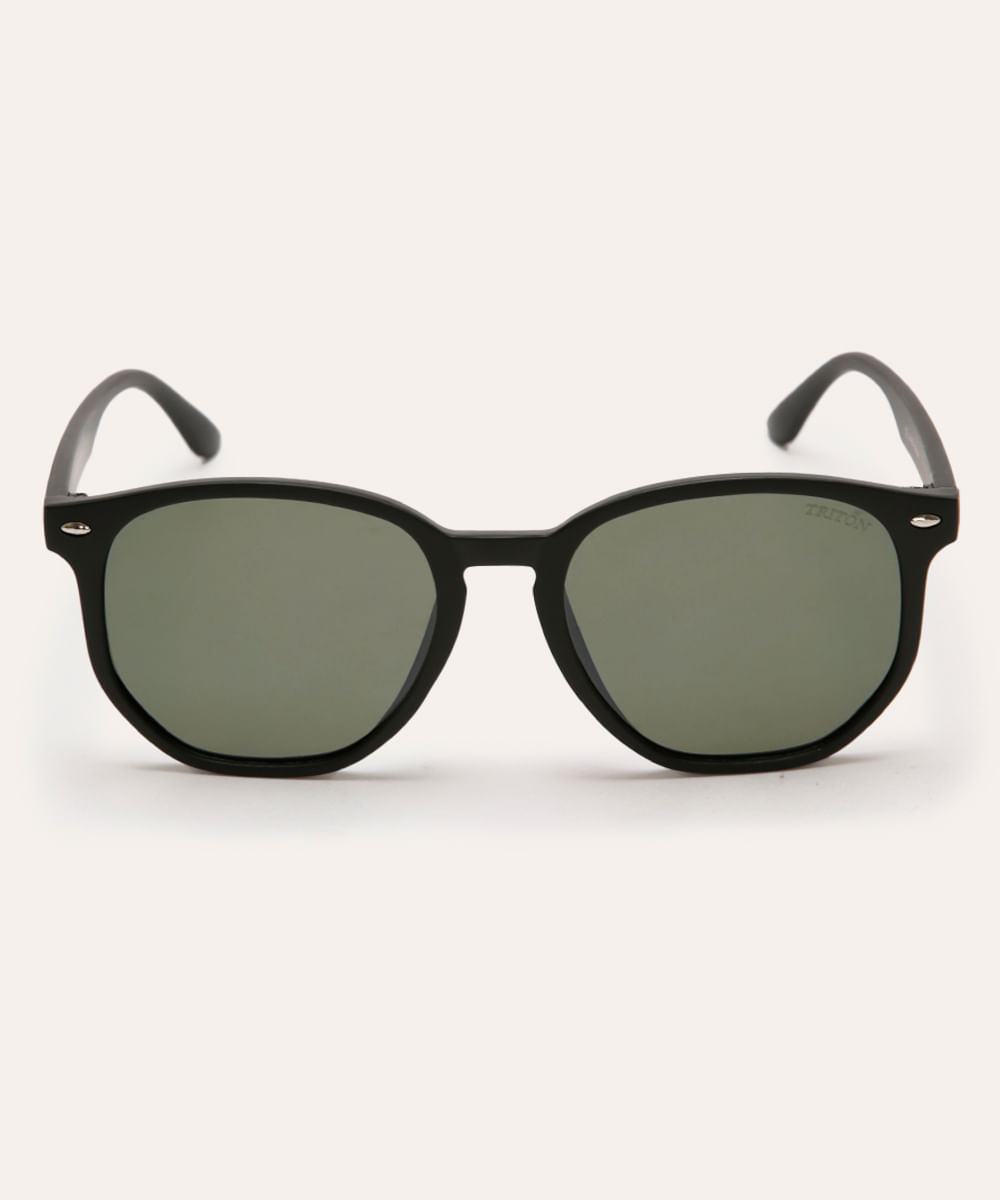 óculos de sol unissex triton oval preto