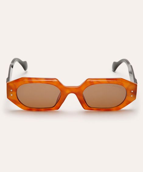 óculos de sol triton quadrado laranja