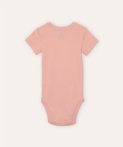 kit de 3 bodies de algodão infantil colorido