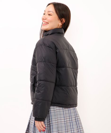jaqueta puffer juvenil preta