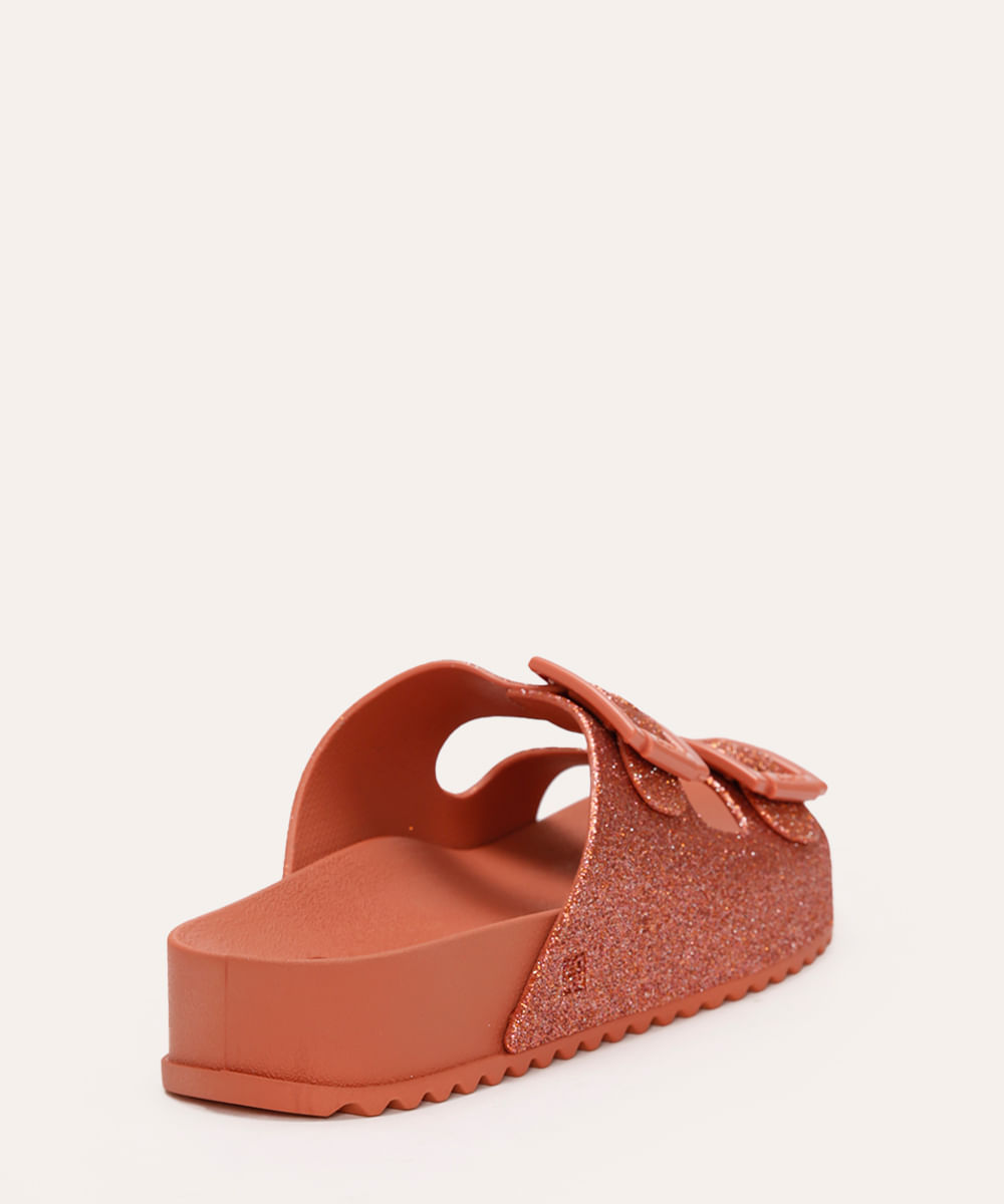 papete feminina zaxy de suede com fivela rosa