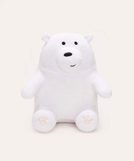 pelúcia polar urso sem curso branco