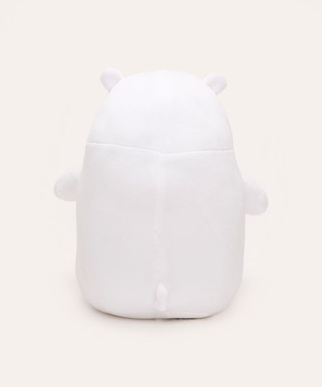 pelúcia polar urso sem curso branco