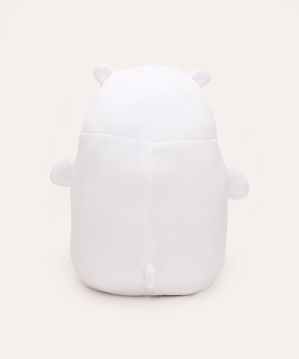 pelúcia polar urso sem curso branco