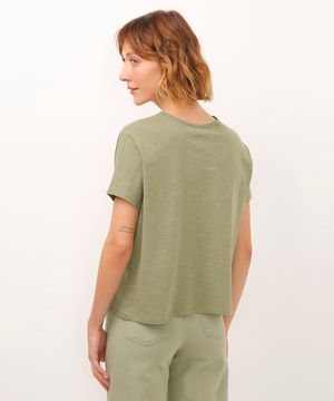 blusa muscle tee de algodão verde