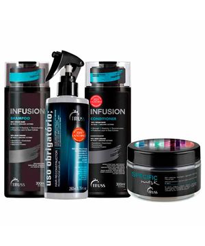 Truss Kit – Shampoo + Máscara + Uso Obrigatório + Condicionador