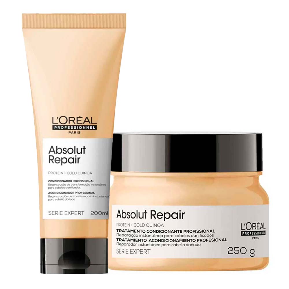 LOréal Professionnel Absolut Repair Gold Quinoa Kit Condicionador + Máscara