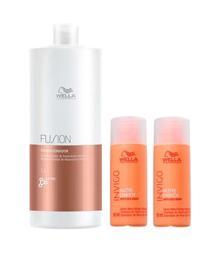 Wella Professionals Invigo Kit – Dois Shampoos + Condicionador Fusion