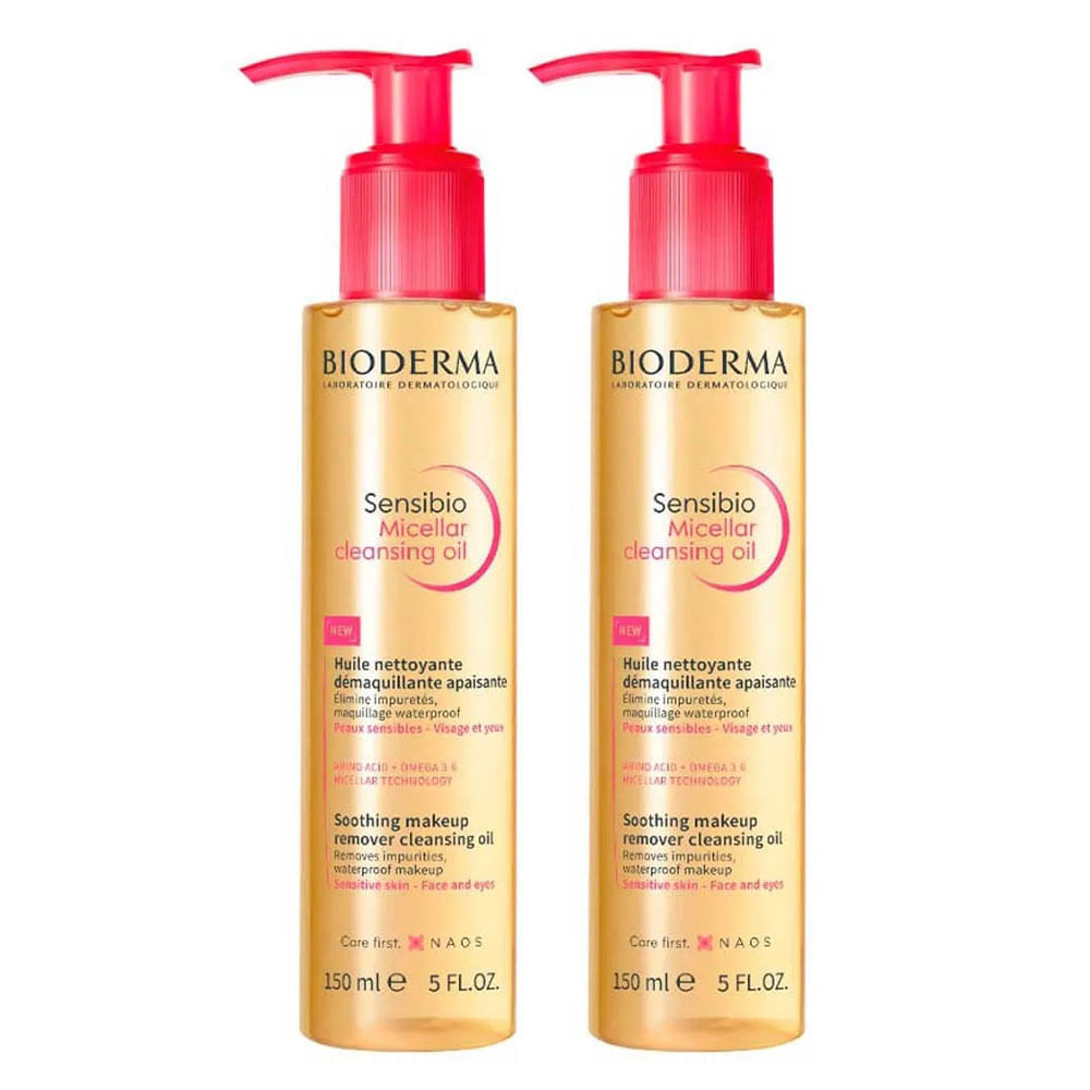 Bioderma Sensibio Cleansing Oil Kit com 2 unidades