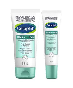 Cetaphil Oil Control Kit - Sérum Facial + Hidratante Facial para Peles Oleosas e Acneicas