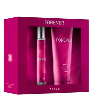 Ciclo Fragrance Estojo Forever Kit Hidratante Deo Colonia Feminina