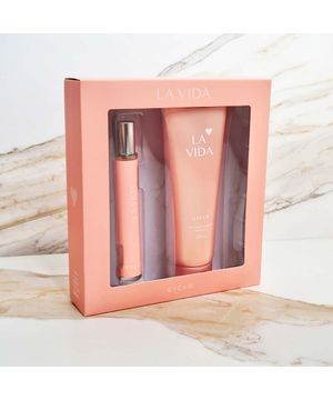 Ciclo Fragrance Estojo La Vida Kit Hidratante Deo Colonia Feminina