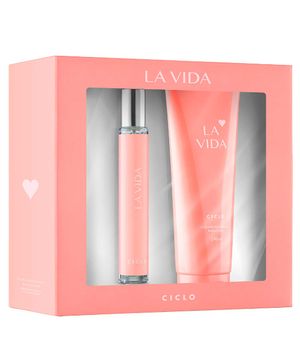 Ciclo Fragrance Estojo La Vida Kit Hidratante Deo Colonia Feminina