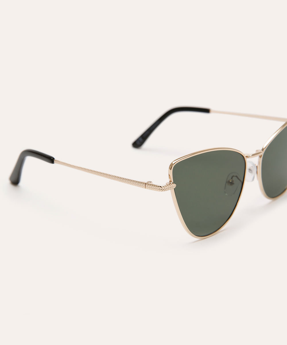 óculos de sol triton gatinho dourado
