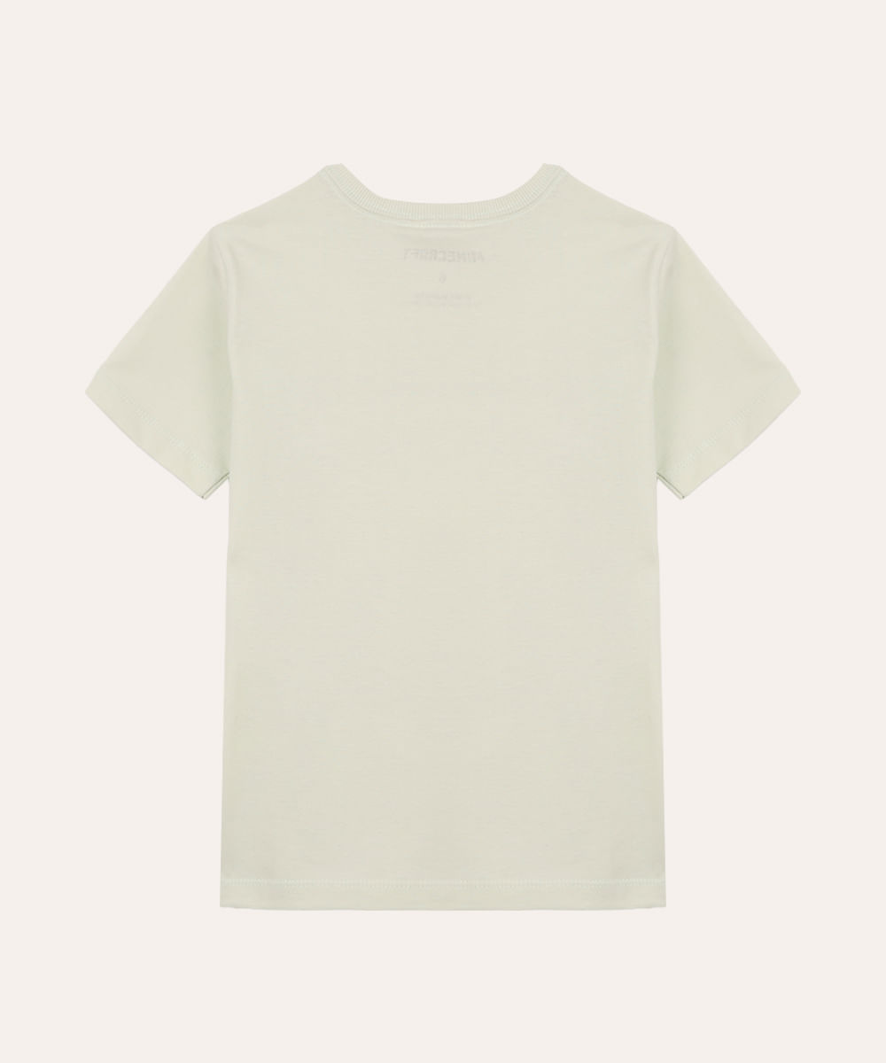 camiseta de algodão infantil minecraft verde