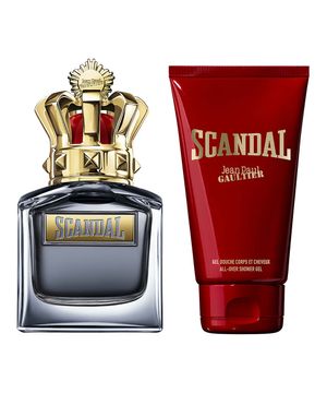 Jean Paul Gaultier Scandal Kit Perfume Masculino For Him EDT All Over Gel de Banho