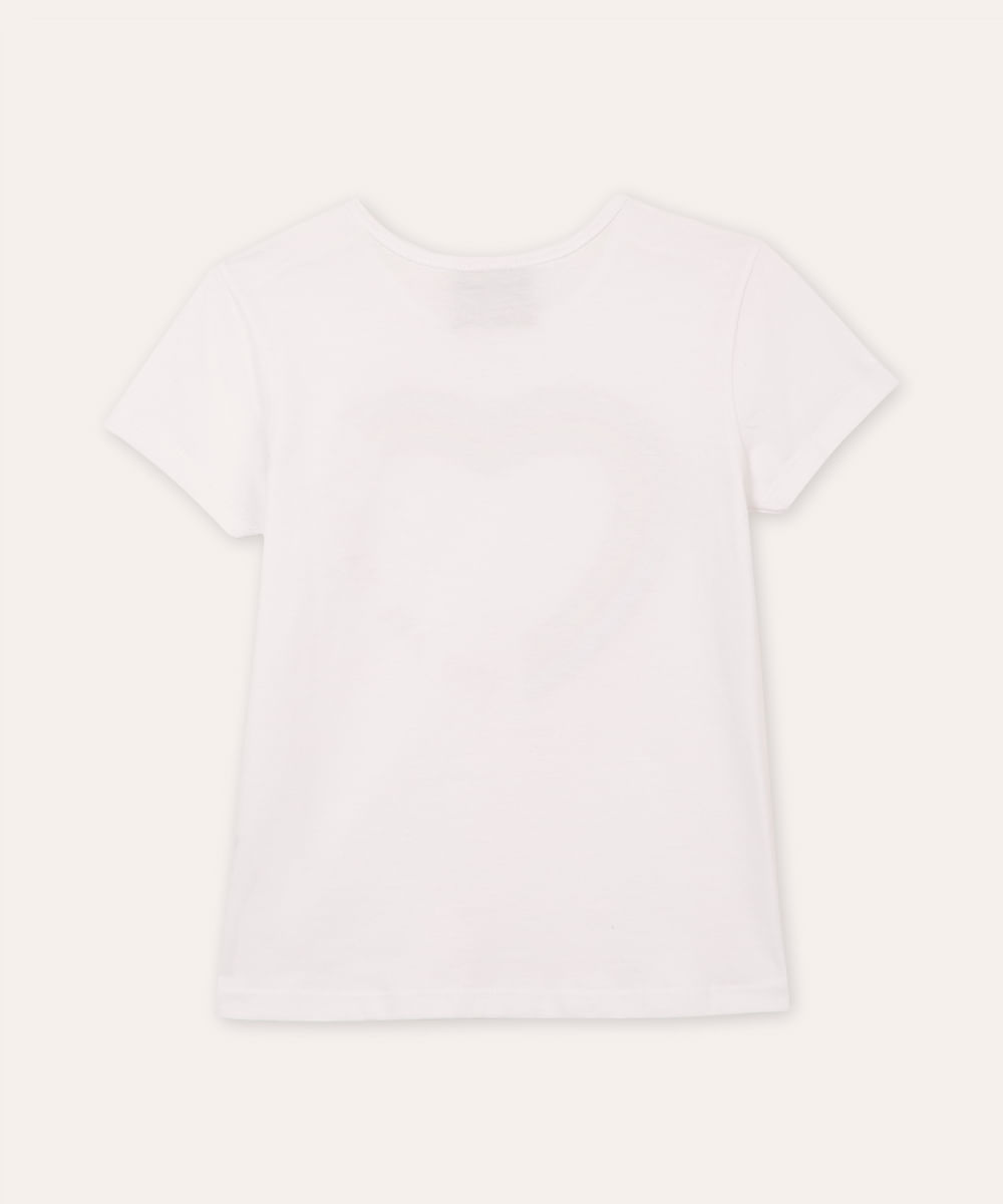 camiseta de algodão infantil you are magical off white