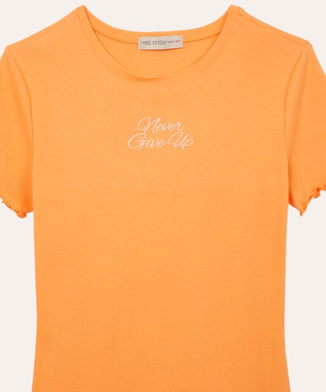 vestido de algodão juvenil fru fru laranja