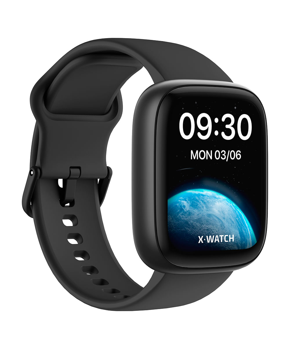 relógio masculino smartwatch com visor touch faz e recebe ligações preto