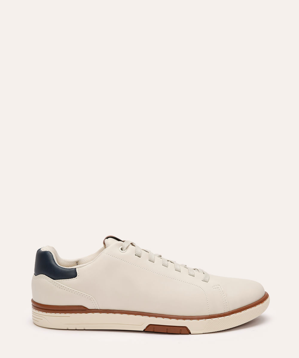 tênis casual cano baixo oneself bege