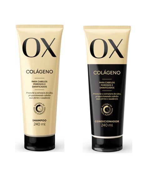 kit OX colágeno shampoo e condicionador 240ml