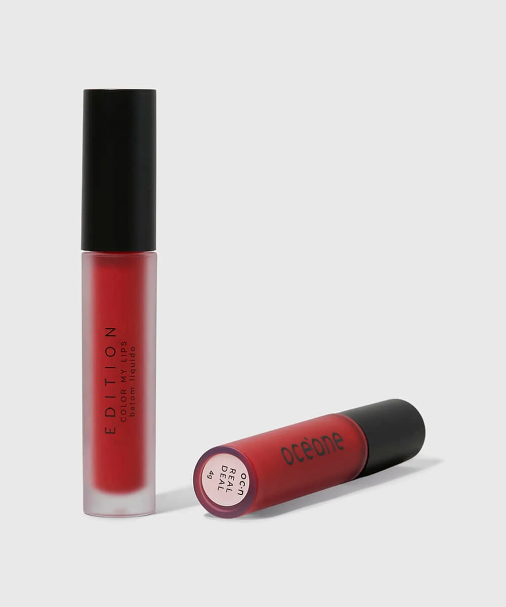 batom líquido oceane color my lips edition real deal