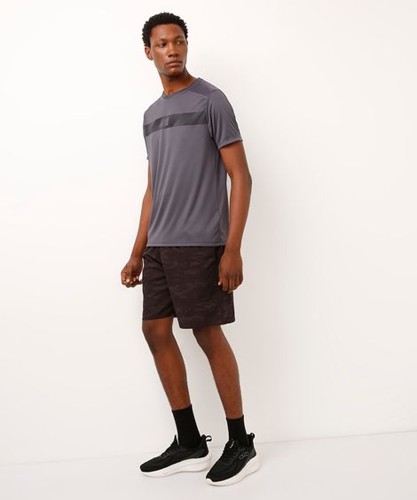 bermuda masculina cea sports cós com elástico preta