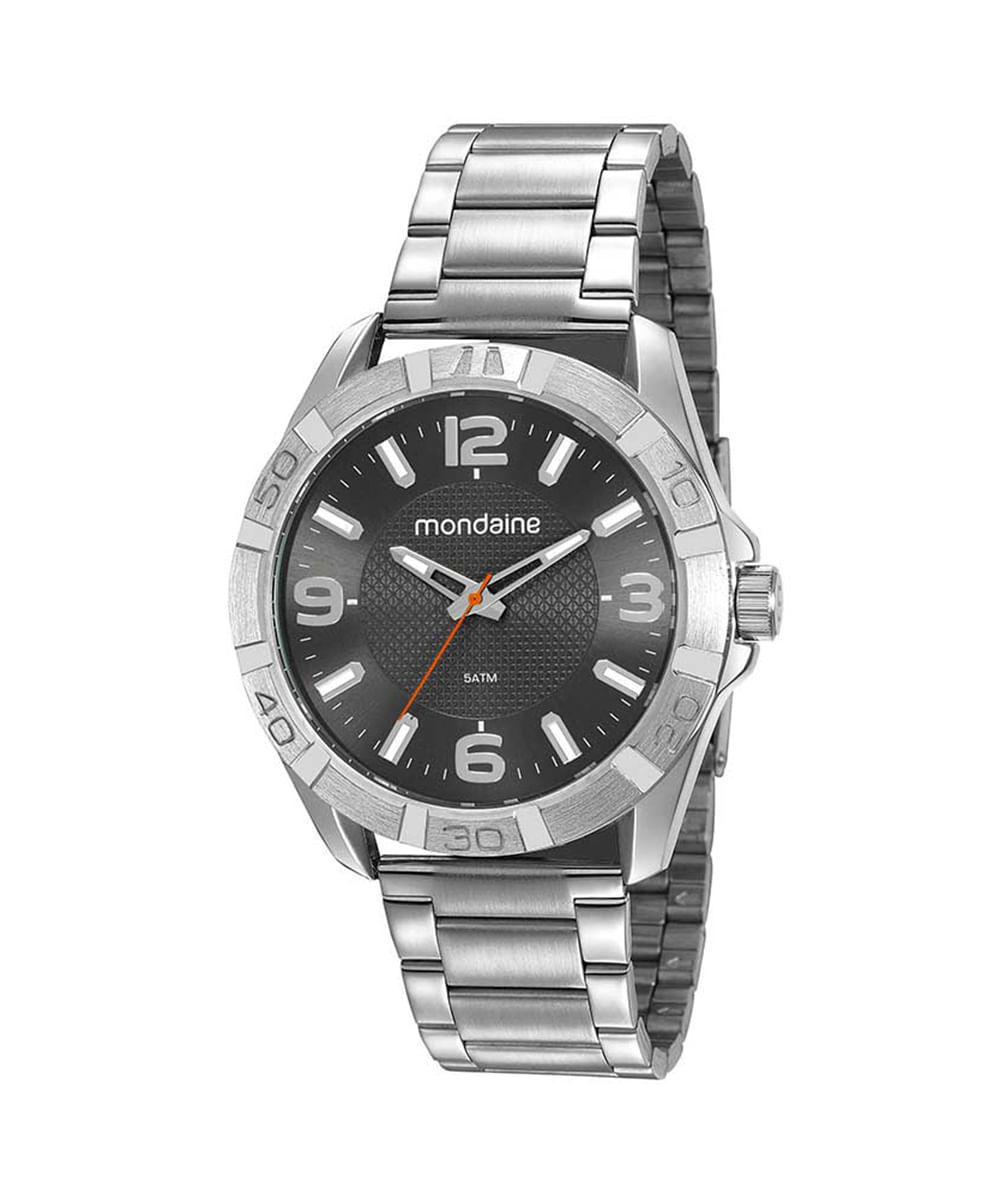 relógio analógico mondaine 53830G0MVNE2 prateado