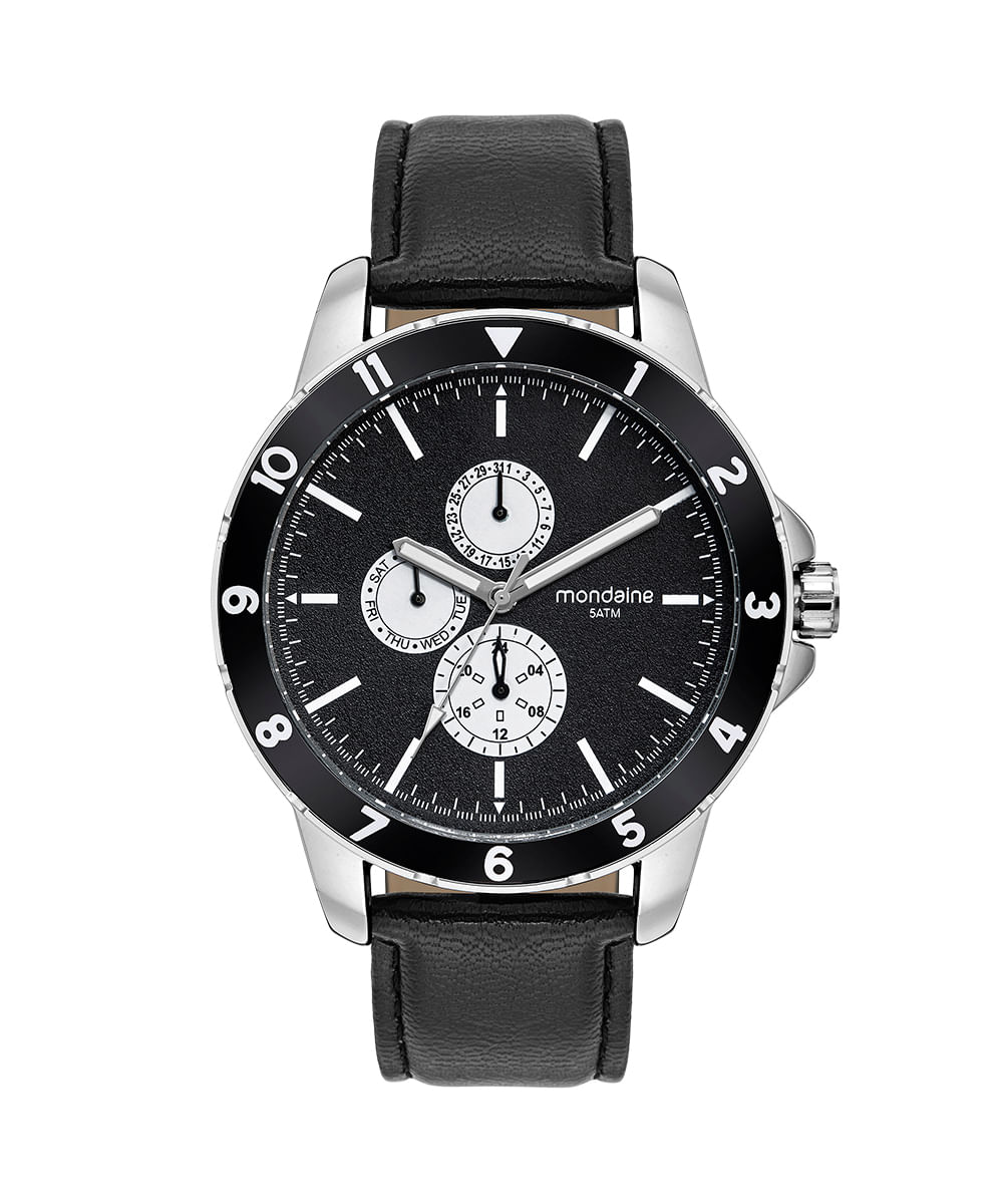 relógio muntifunção mondaine 99670G0MVNH1 prateado